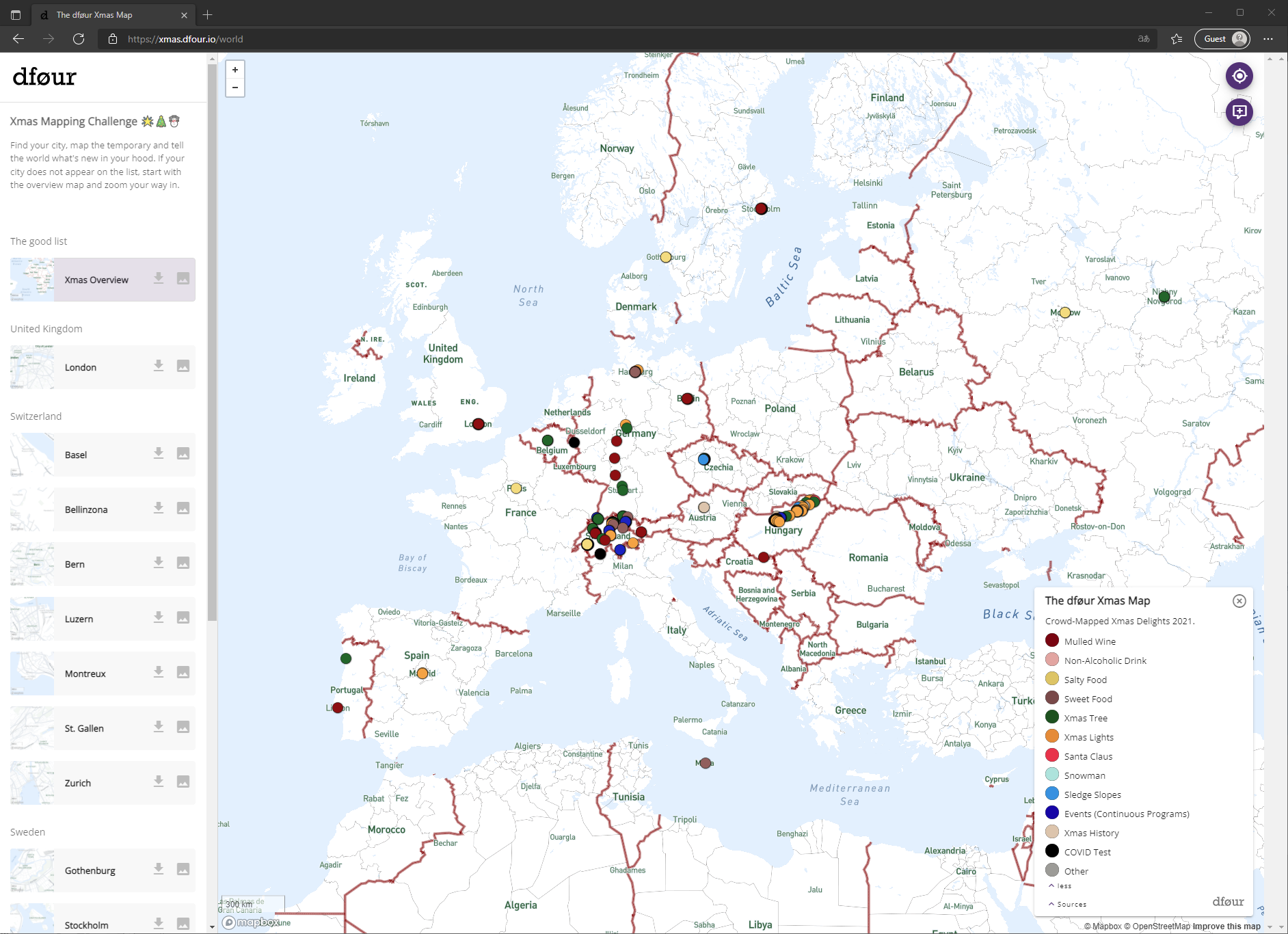 Crowd-Mapping Xmas with dføur