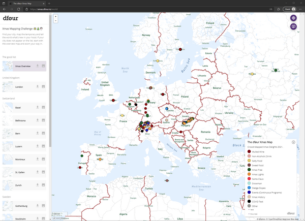 Crowd-Mapping Xmas with dføur